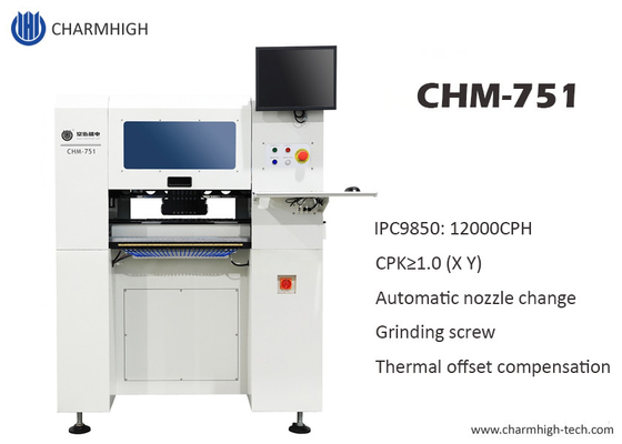 دستگاه مونتاژ PCB اسکرو ریل خودکار CHM-751 Charmhigh 6 هد