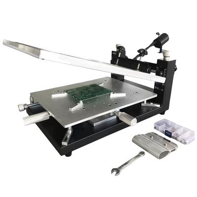 چاپگر صفحه نمایش SMT دستی رومیزی برای مونتاژ PCB دو طرفه، چاپ خمیر لحیم 300×400 میلی‌متر