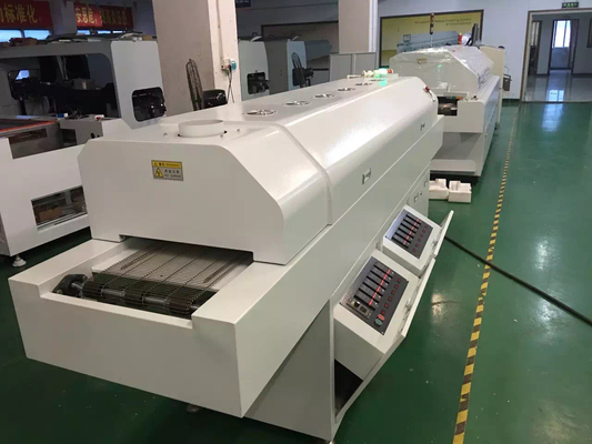 635 کوره بازپرداخت 6 منطقه موقت (بالا 6+پرداخت 6) 2200*350mm SMT ماشین سولدر بازپرداخت