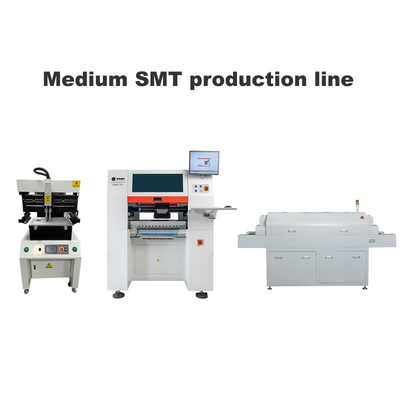 خط SMT متوسط با چاپگر صفحه نمایش 3250 6 سر SMT Pick And Place Machine 830 فر