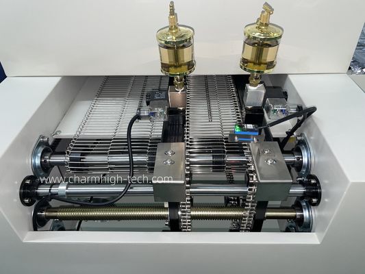 CHM-PC6635 کوره بازپرداخت بدون سرب با کنترل PC 6 منطقه دمایی و 2200 * 350mm منطقه گرمایش برای سولدر SMT