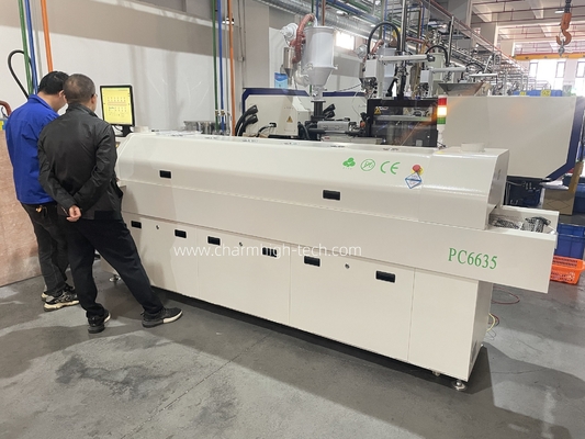 تمام اتوماتیک ریل 6 temp مناطق کوره بازپرداخت بدون سرب 2200 * 350mm PC کنترل دستگاه گرمایش