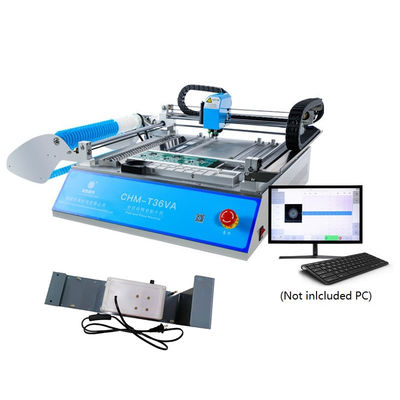 CHMT36VA + فیدر ارتعاش ، Vision Desktop Pick and Place Machine 0402-5050 SOP QFN