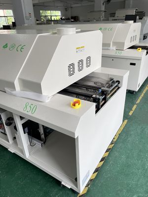 CHM-PC850 کوره بازپرداخت بزرگ بدون سرب 8 منطقه کامل اتوماتیک ریل + کنترل PC 3150x500mm