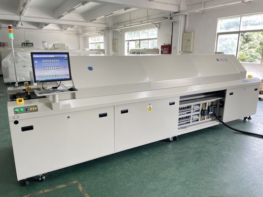 CHM-PC850 کوره بازپرداخت بزرگ بدون سرب 8 منطقه کامل اتوماتیک ریل + کنترل PC 3150x500mm