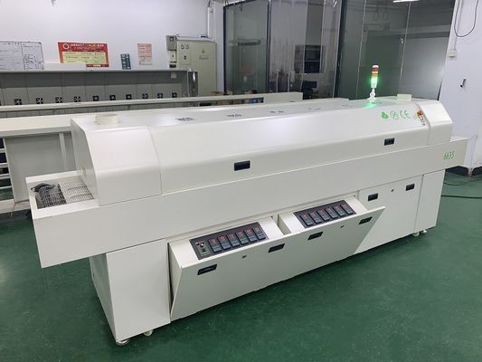 635 کوره بازپرداخت 6 منطقه موقت (بالا 6+پرداخت 6) 2200*350mm SMT ماشین سولدر بازپرداخت