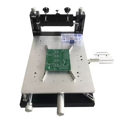 چاپگر صفحه نمایش SMT دستی رومیزی برای مونتاژ PCB دو طرفه، چاپ خمیر لحیم 300×400 میلی‌متر