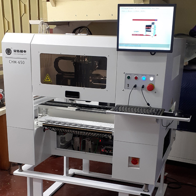 جدول بالا CHM-650 دقت بالا 4 سر SMT PCB قطعات نصب ماشین
