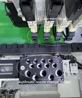 Auto Nozzle Change Desktop 4 Heads SMT Pick Place Machine 0201