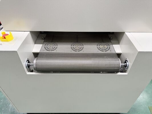 فر خشک کن صنعتی IR با 6 منطقه گرمایش 280 °C حداکثر دمای و کنترل PID برای خشک کردن چسب رنگ