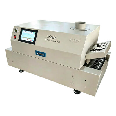 T961 اجاق پودر بازپرداخت دسکتاپ با کانویر 730*230mm 6 temp zone دستگاه جوش 3.5KW