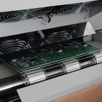 T961 اجاق پودر بازپرداخت دسکتاپ با کانویر 730*230mm 6 temp zone دستگاه جوش 3.5KW
