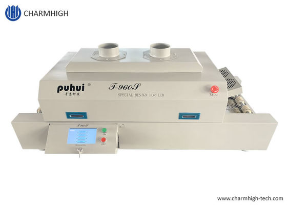 T960S SMT فان ریفلو 960*300mm گرم کننده ی پایش صفحه لمسی 5 منطقه ی دمایی