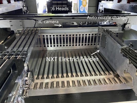 دستگاه کامل خودکار 6 سر 60 تغذیه کننده SMT Pick and Place Machine TM06 CPK≥1.0