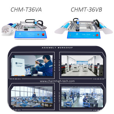 CHMT36VA CHMT36VB 58 Feeders Benchtop SMT Pick and Place Machine دو طرفه