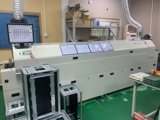 PC8835 Automatic Rail + PC Control Lead-free Reflow Oven 8 temp Zones Soldering Machine
