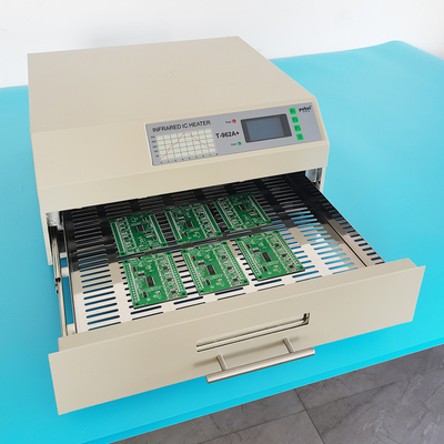 اجاق گاز T962A Plus SMT Reflow اجاق گاز 450 * 370mm 2300w مادون قرمز بخاری PCB لحیم کاری T962A +
