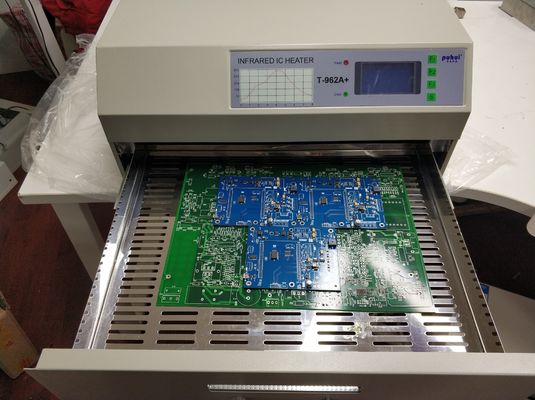 اجاق گاز T962A Plus SMT Reflow اجاق گاز 450 * 370mm 2300w مادون قرمز بخاری PCB لحیم کاری T962A +